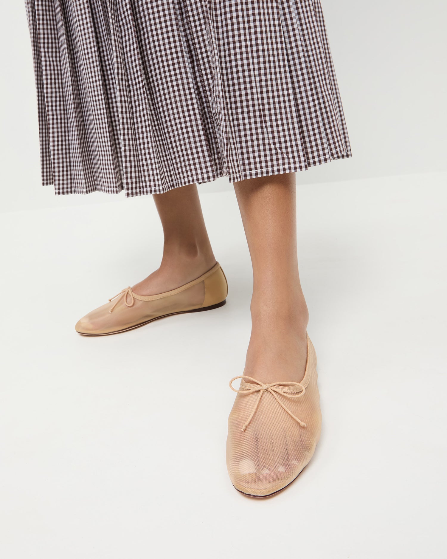 Loeffler Randall Women / Landon Caramel Mesh Ballet Flat