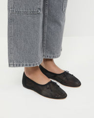 Loeffler Randall Women / Landon Black Mesh Ballet Flat