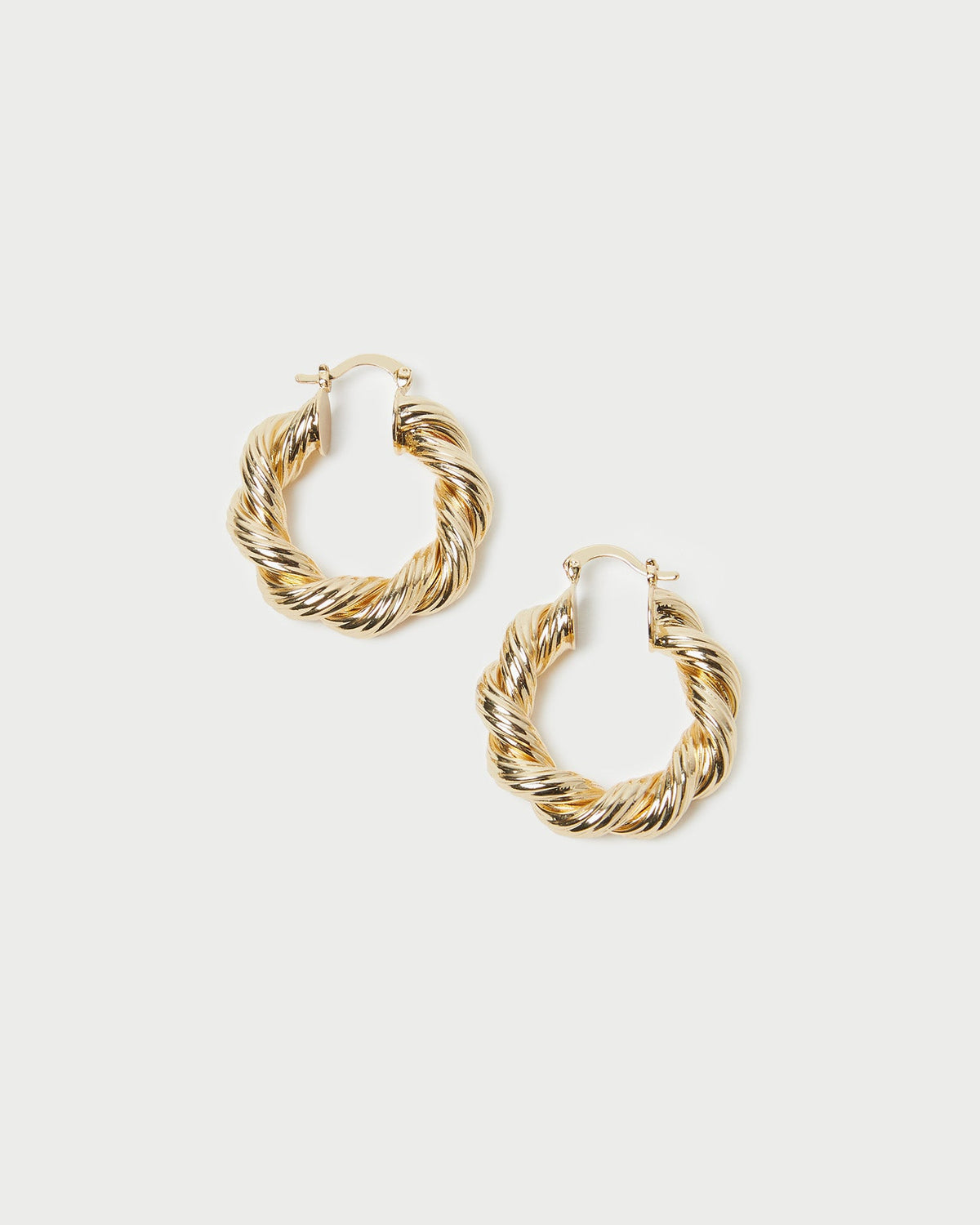 Loeffler Randall Women / Atticus Gold Twisted Hoop Earrings