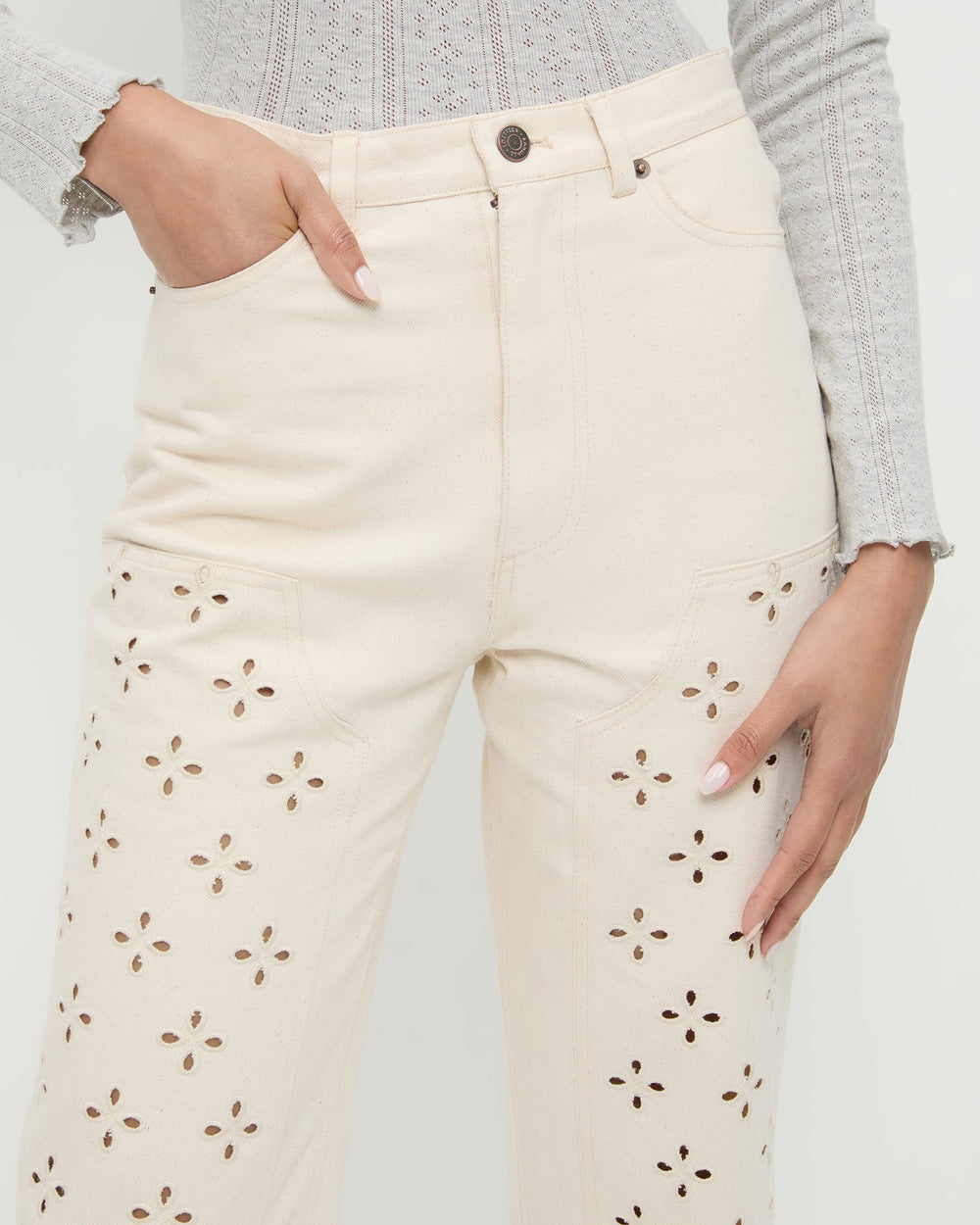 Loeffler Randall Women / Demi Embroidered Pant