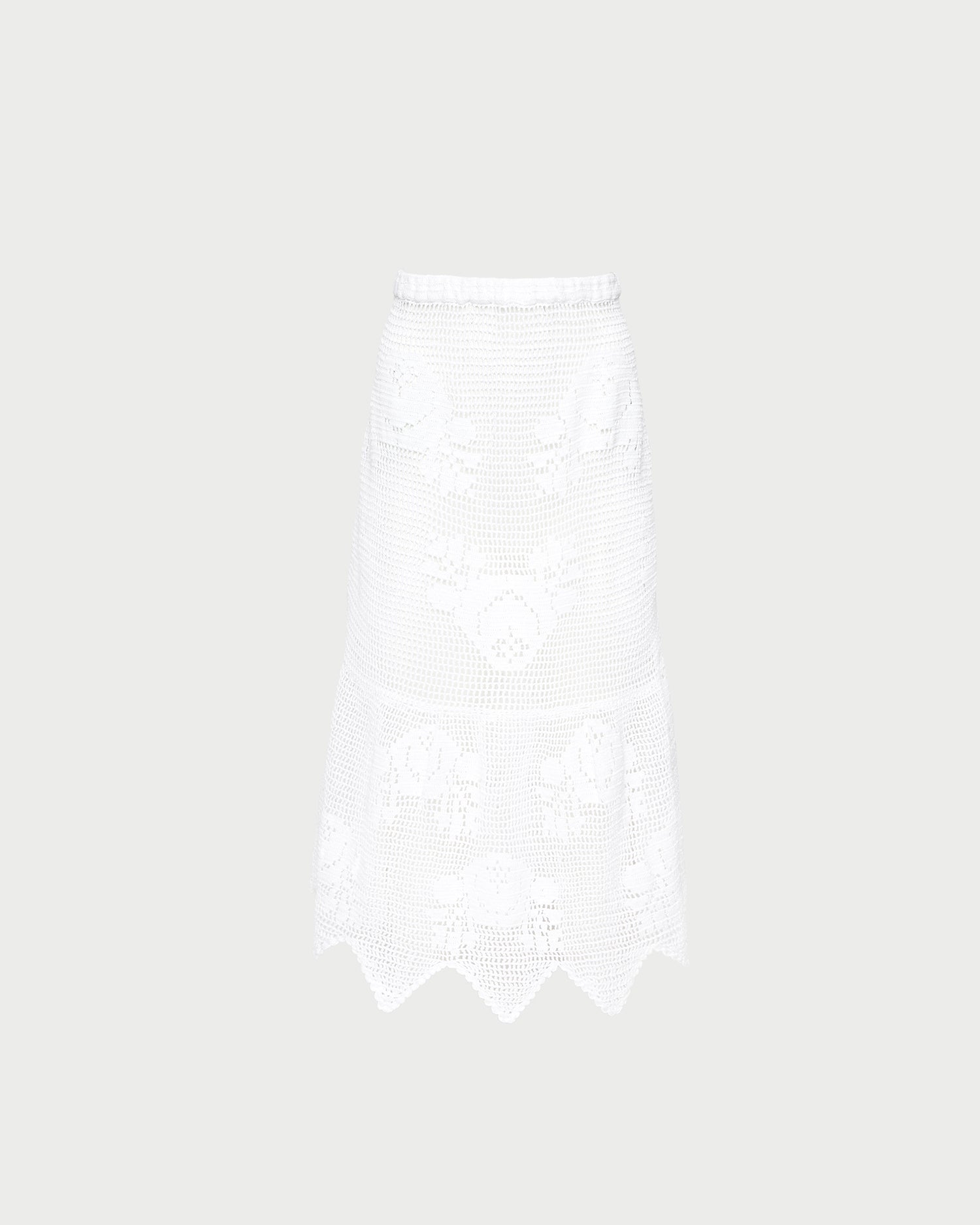 Loeffler Randall Women / Sullivan Cream Crochet Skirt