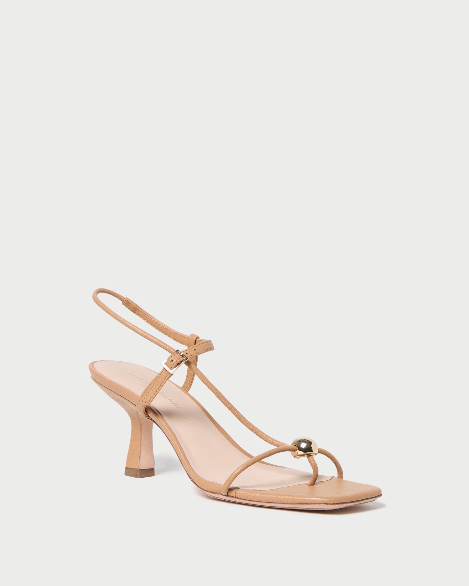 Loeffler Randall Women / Triana Dune Leather Mid-Heel Sandal