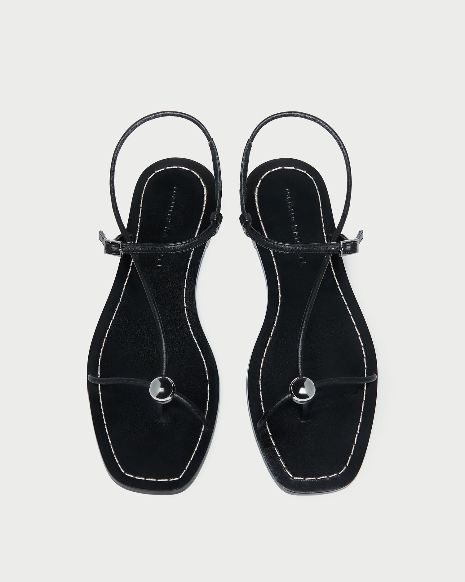 Loeffler Randall Women / Lara Black Leather Sandal