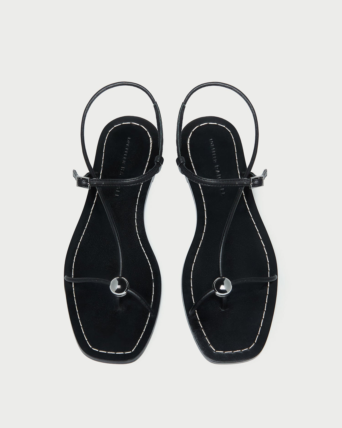 Loeffler Randall Women / Lara Black Leather Sandal