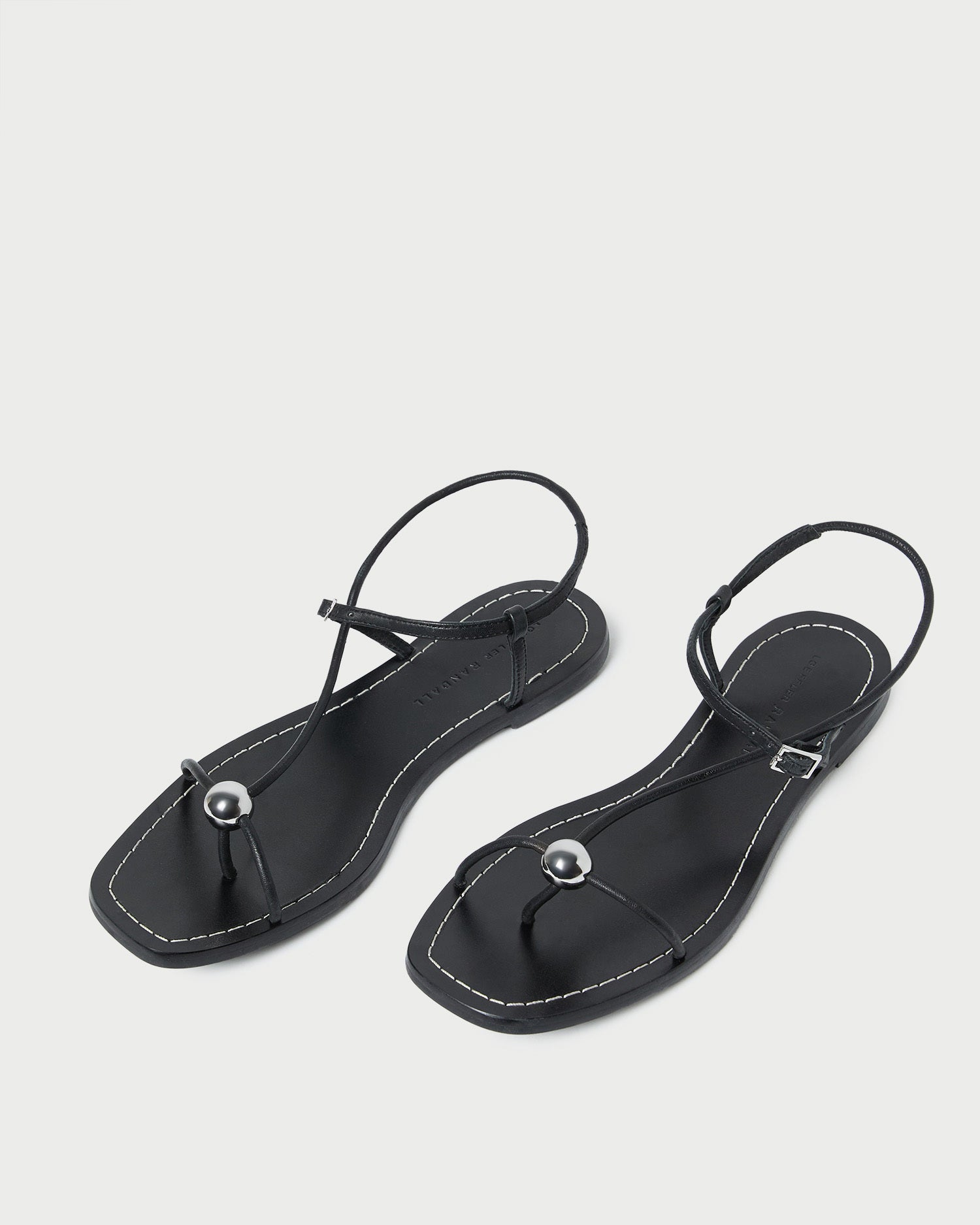 Loeffler Randall Women / Lara Black Leather Sandal