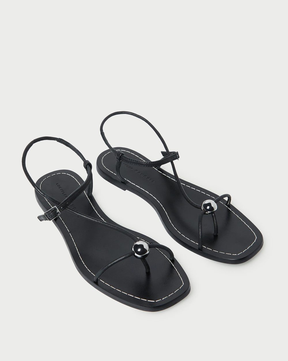 Loeffler Randall Women / Lara Black Leather Sandal