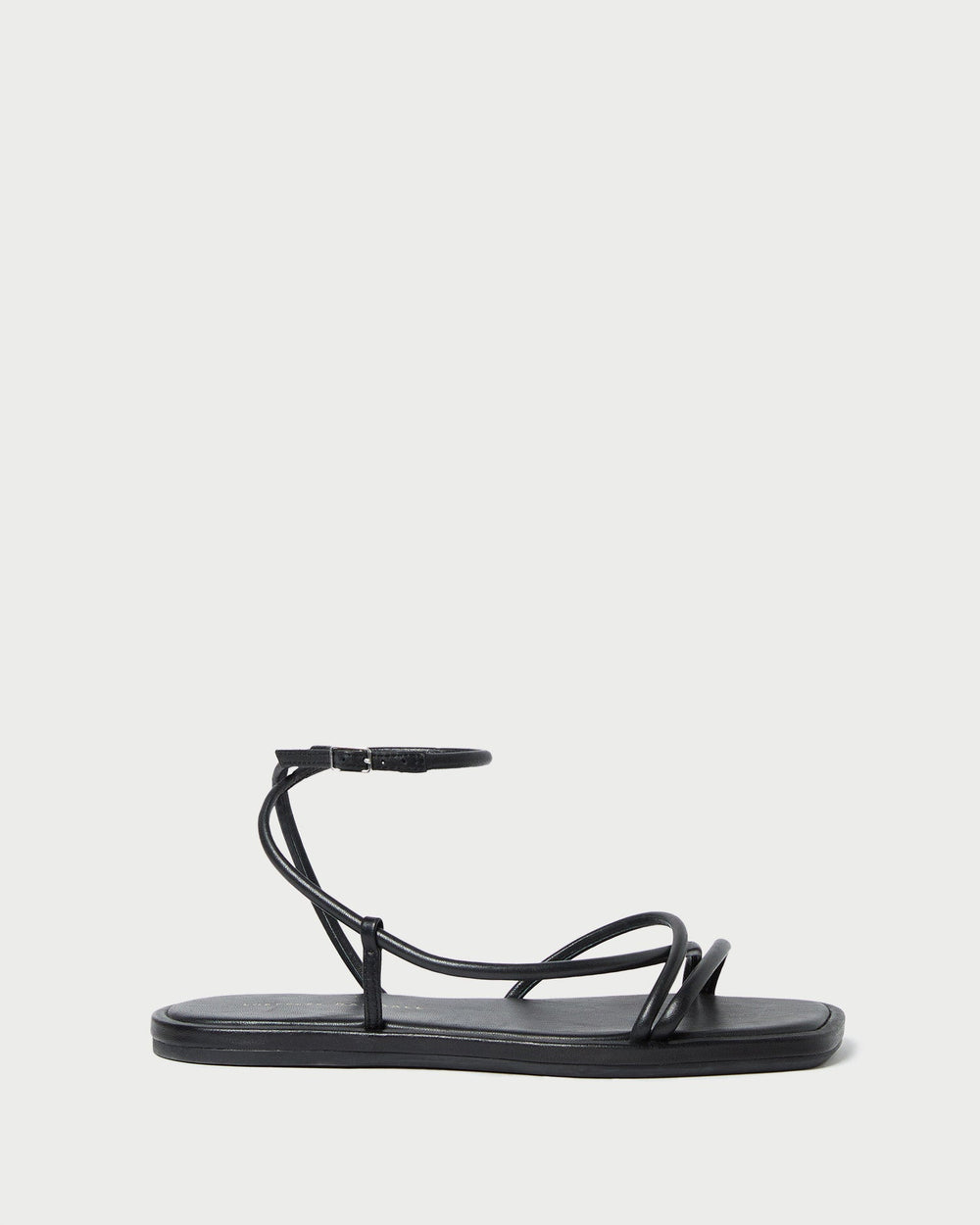 Loeffler Randall Women / Noor Black Leather Flat Sandal