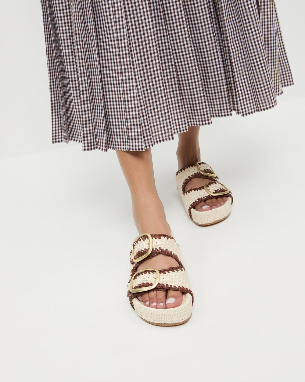 Loeffler Randall Women / Theo Cream Two-Band Sandal