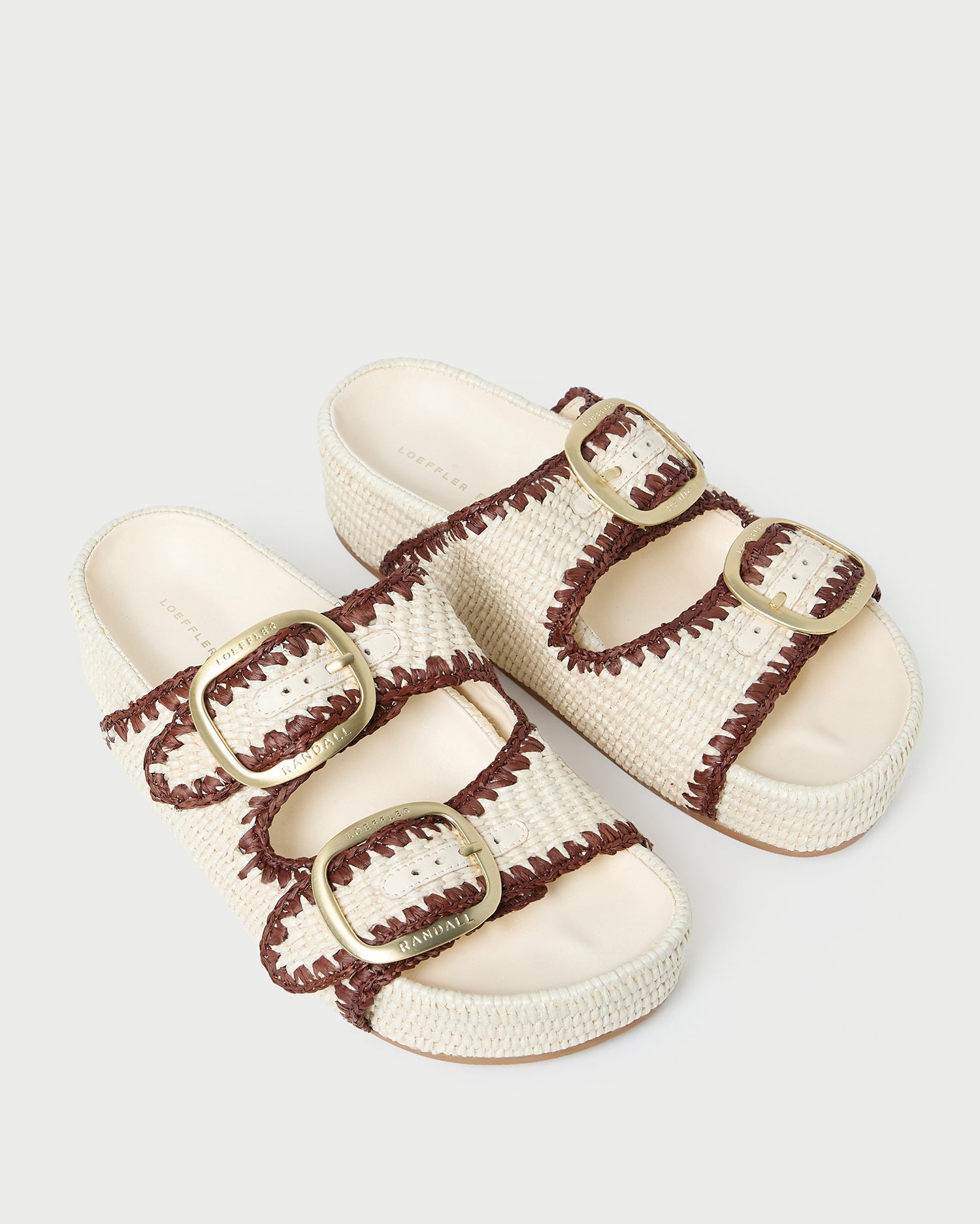 Loeffler Randall Women / Theo Cream Two-Band Sandal