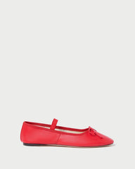 Loeffler Randall Women / Leonie Red Leather Ballet Flat