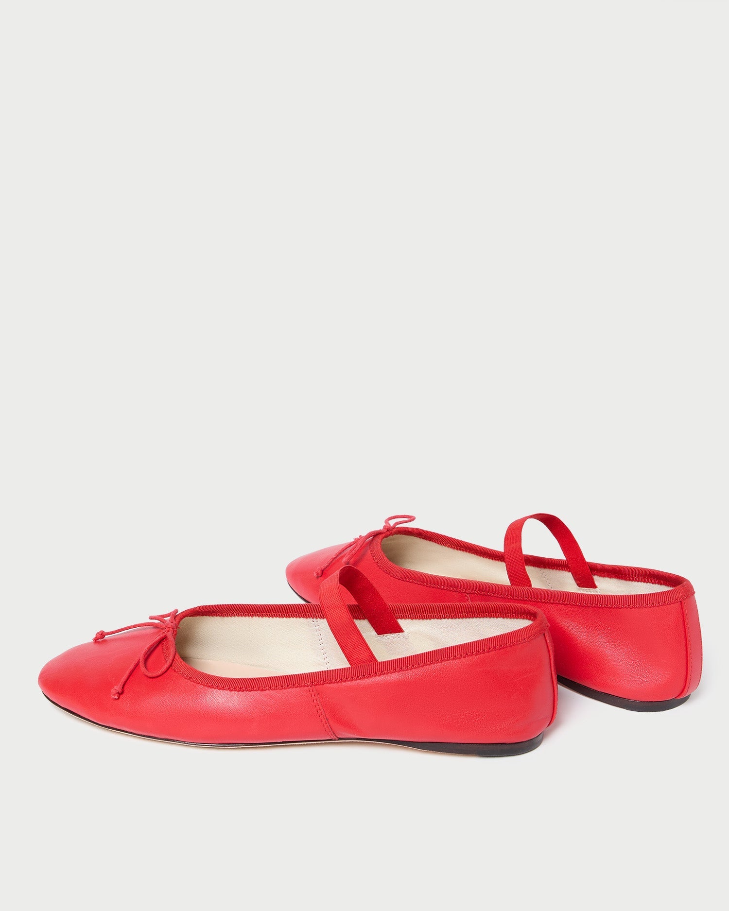 Loeffler Randall Women / Leonie Red Leather Ballet Flat