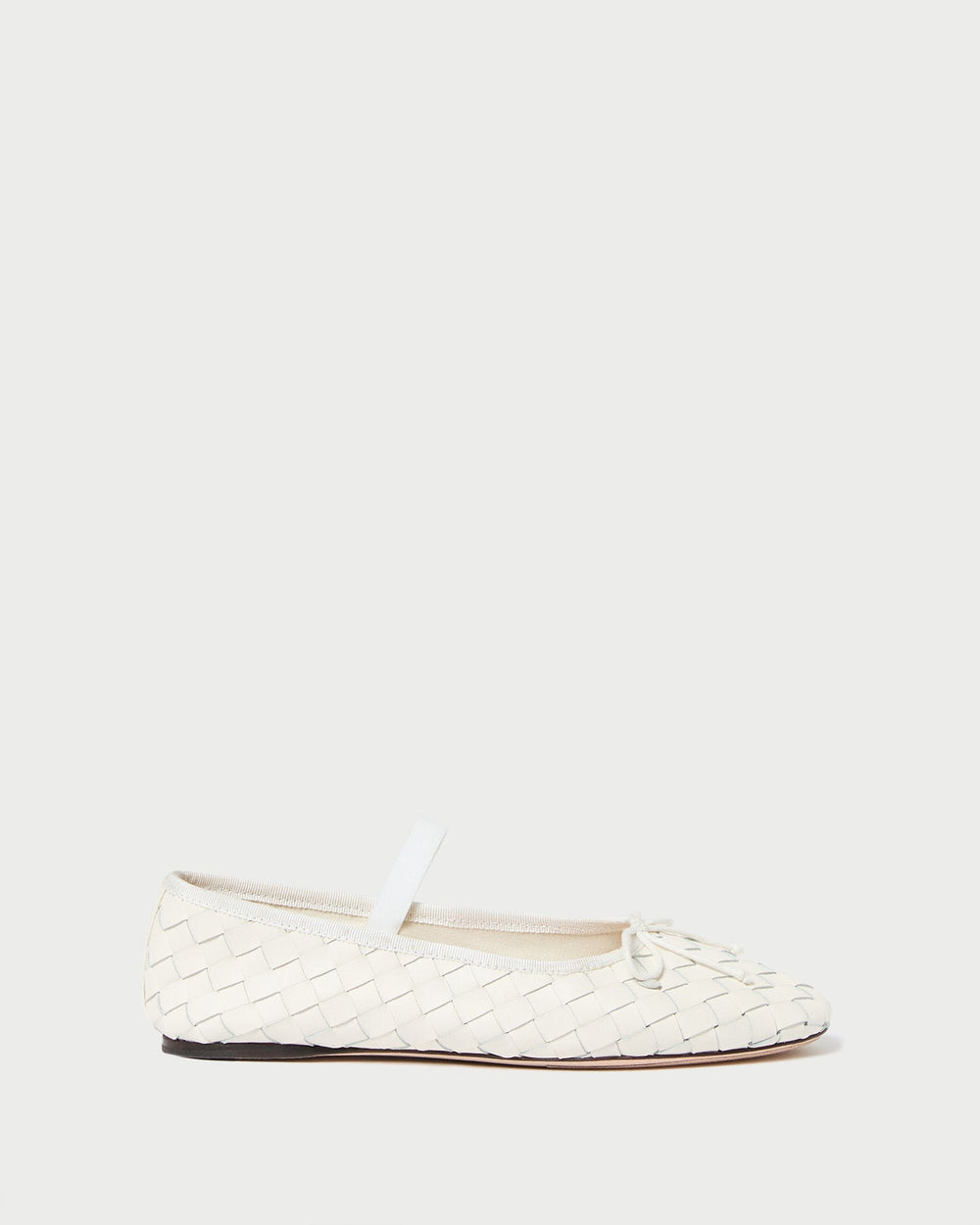 Loeffler Randall Women / Leonie Cream Woven Ballet Flat