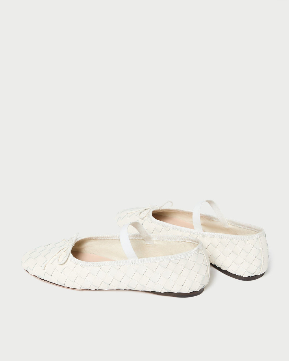 Loeffler Randall Women / Leonie Cream Woven Ballet Flat