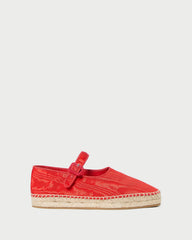 Loeffler Randall Women / Clover Red Moiré Espadrille