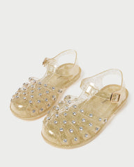 Loeffler Randall Women / Rhys Champagne Glitter Jelly Sandal