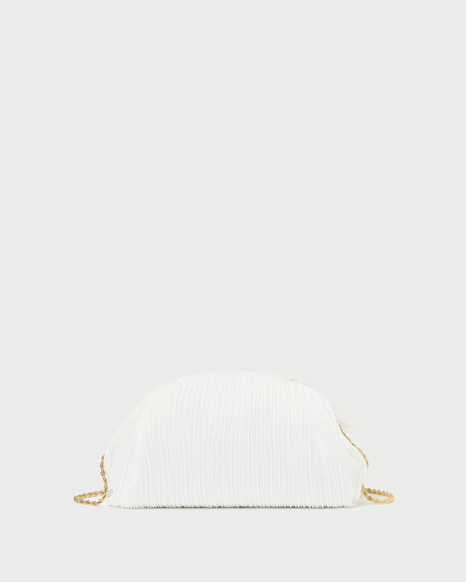 Loeffler Randall Women / Bailey White Pleated Dome Clutch