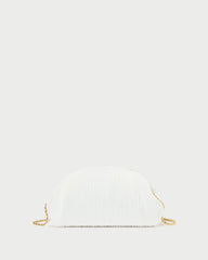 Loeffler Randall Women / Bailey White Pleated Dome Clutch