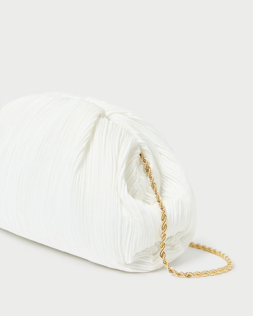 Loeffler Randall Women / Bailey White Pleated Dome Clutch