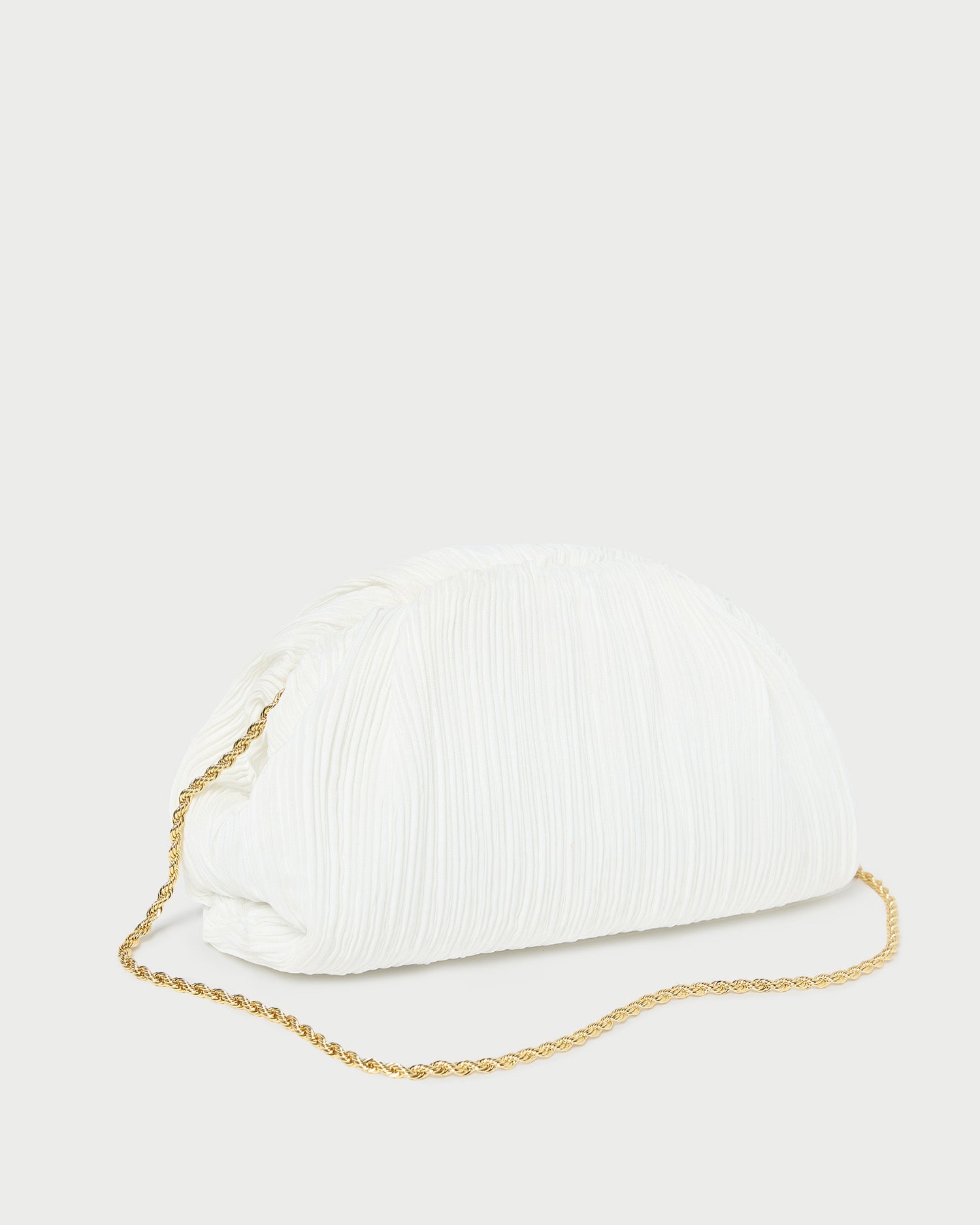 Loeffler Randall Women / Bailey White Pleated Dome Clutch