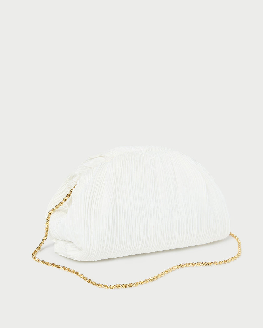 Loeffler Randall Women / Bailey White Pleated Dome Clutch