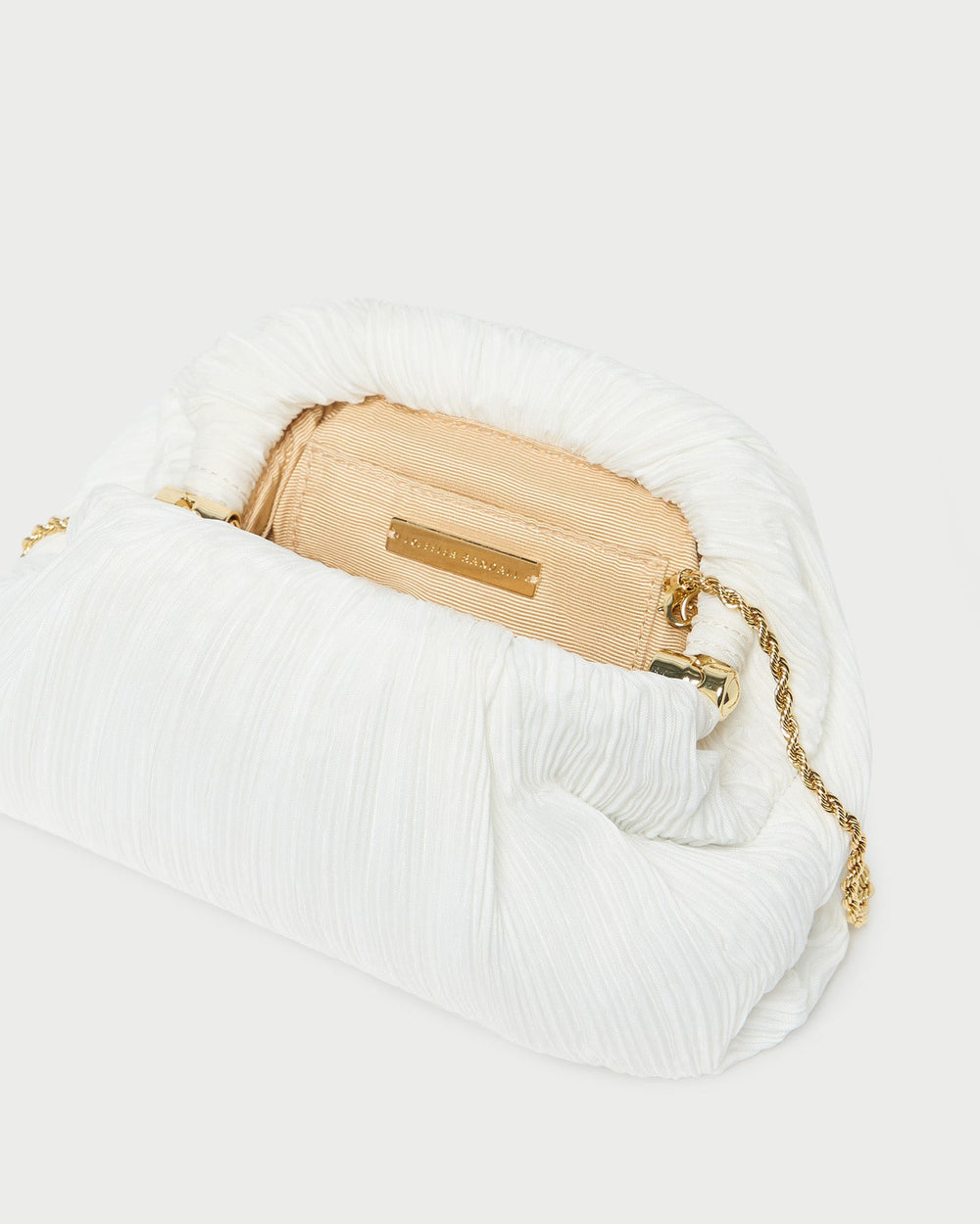 Loeffler Randall Women / Bailey White Pleated Dome Clutch