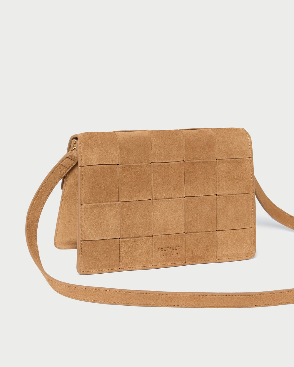 Loeffler Randall Women / Delphine Toffee Suede Shoulder Bag