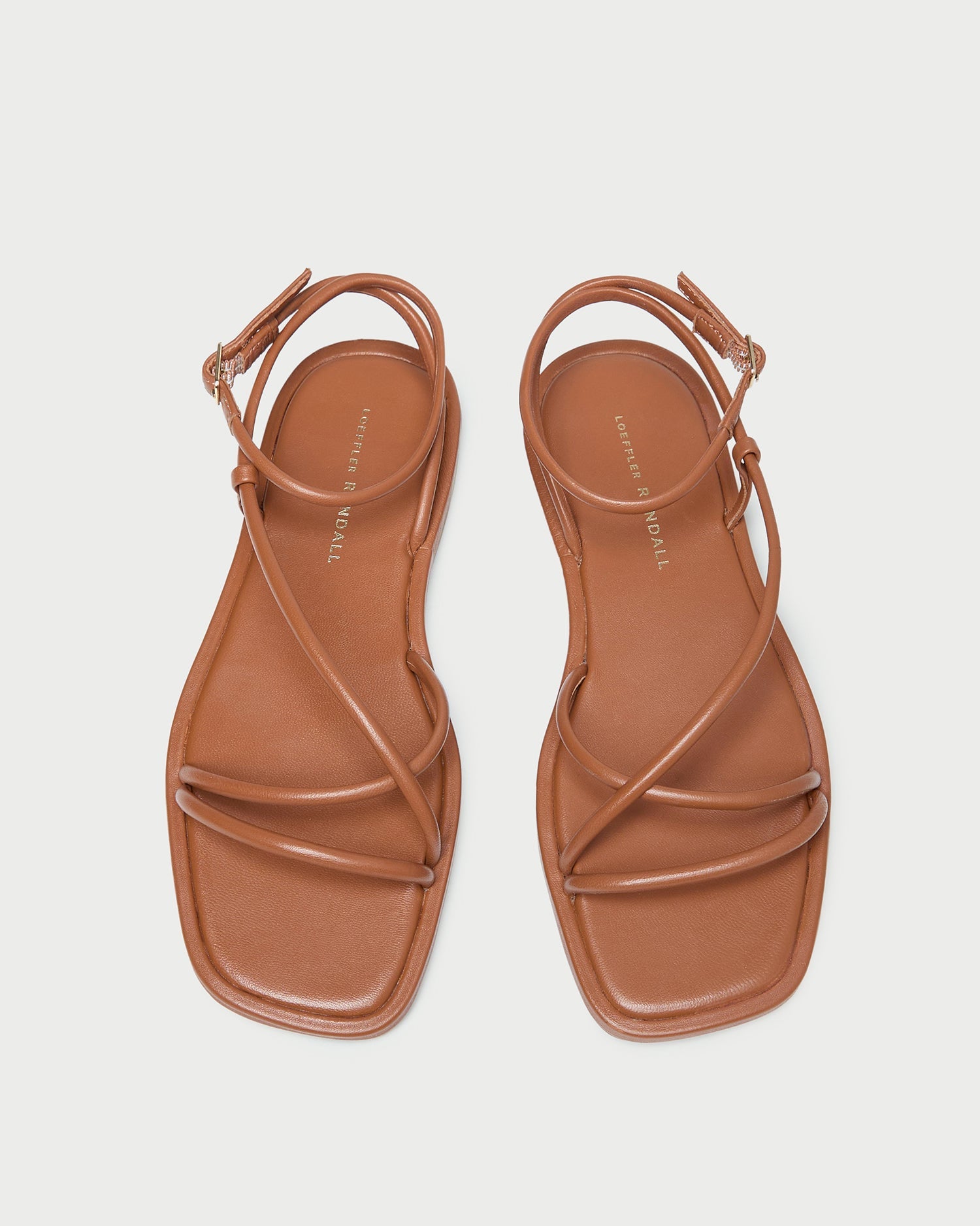 Loeffler Randall Women / Noor Timber Leather Flat Sandal