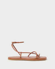 Loeffler Randall Women / Noor Timber Leather Flat Sandal