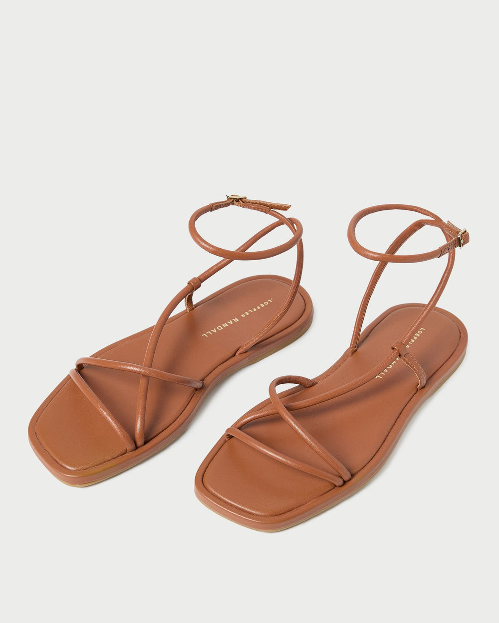 Loeffler Randall Women / Noor Timber Leather Flat Sandal