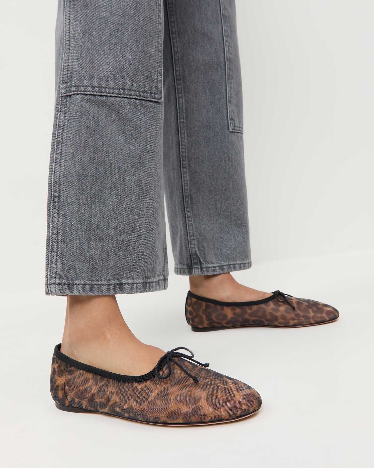 Loeffler Randall Women / Landon Leopard Mesh Ballet Flat