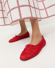 Loeffler Randall Women / Landon Red Mesh Ballet Flat