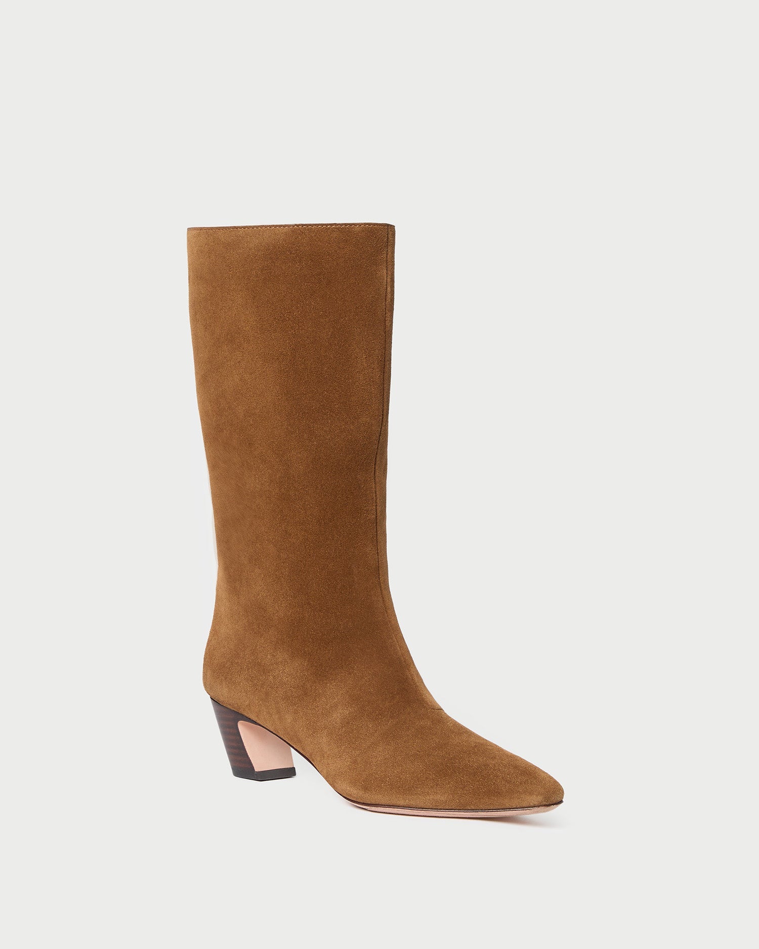 Loeffler Randall Women / Cleo Cacao Suede Mid-Calf Boot