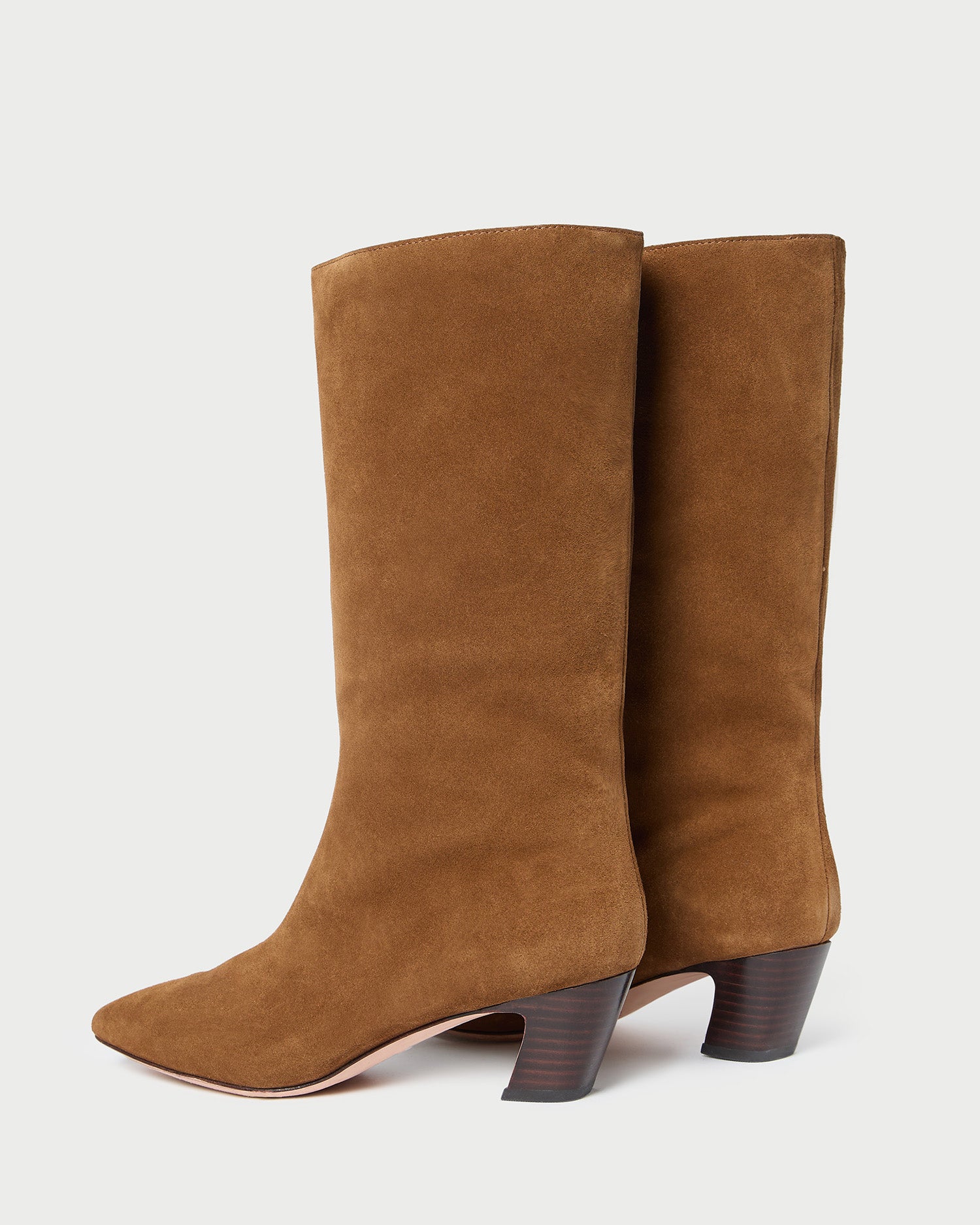 Loeffler Randall Women / Cleo Cacao Suede Mid-Calf Boot