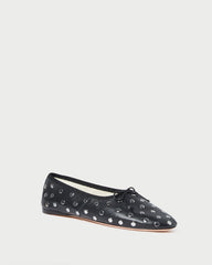 Loeffler Randall Women / Landon Black/Silver Ballet Flat