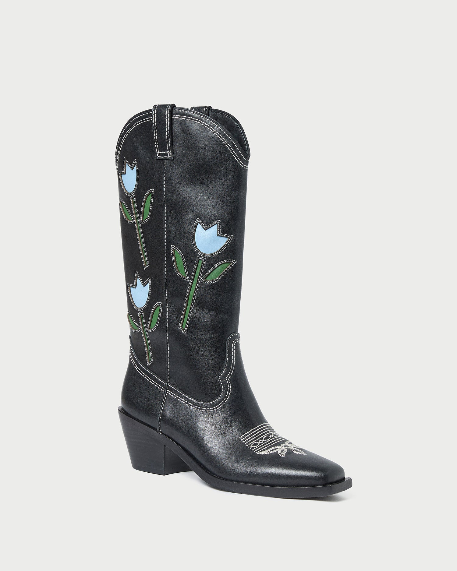 Loeffler Randall Women / Wilder Black Tulip Leather Boot