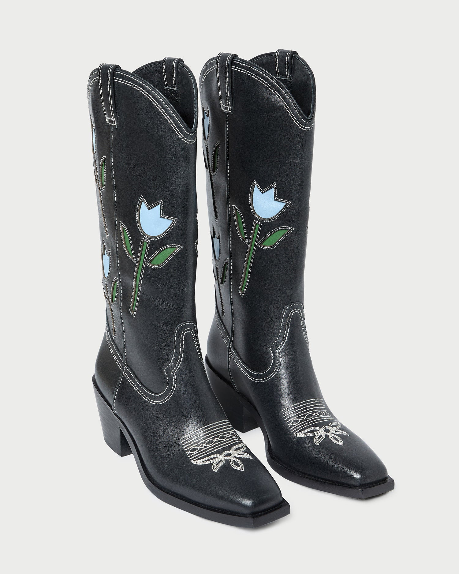 Loeffler Randall Women / Wilder Black Tulip Leather Boot