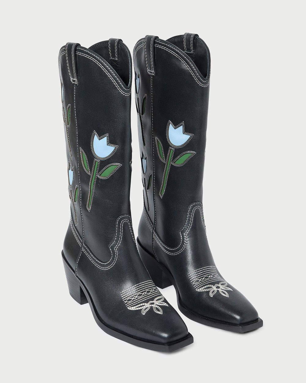 Loeffler Randall Women / Wilder Black Tulip Leather Boot
