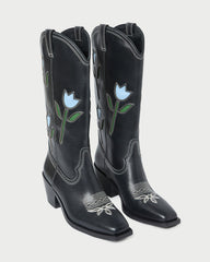 Loeffler Randall Women / Wilder Black Tulip Leather Boot