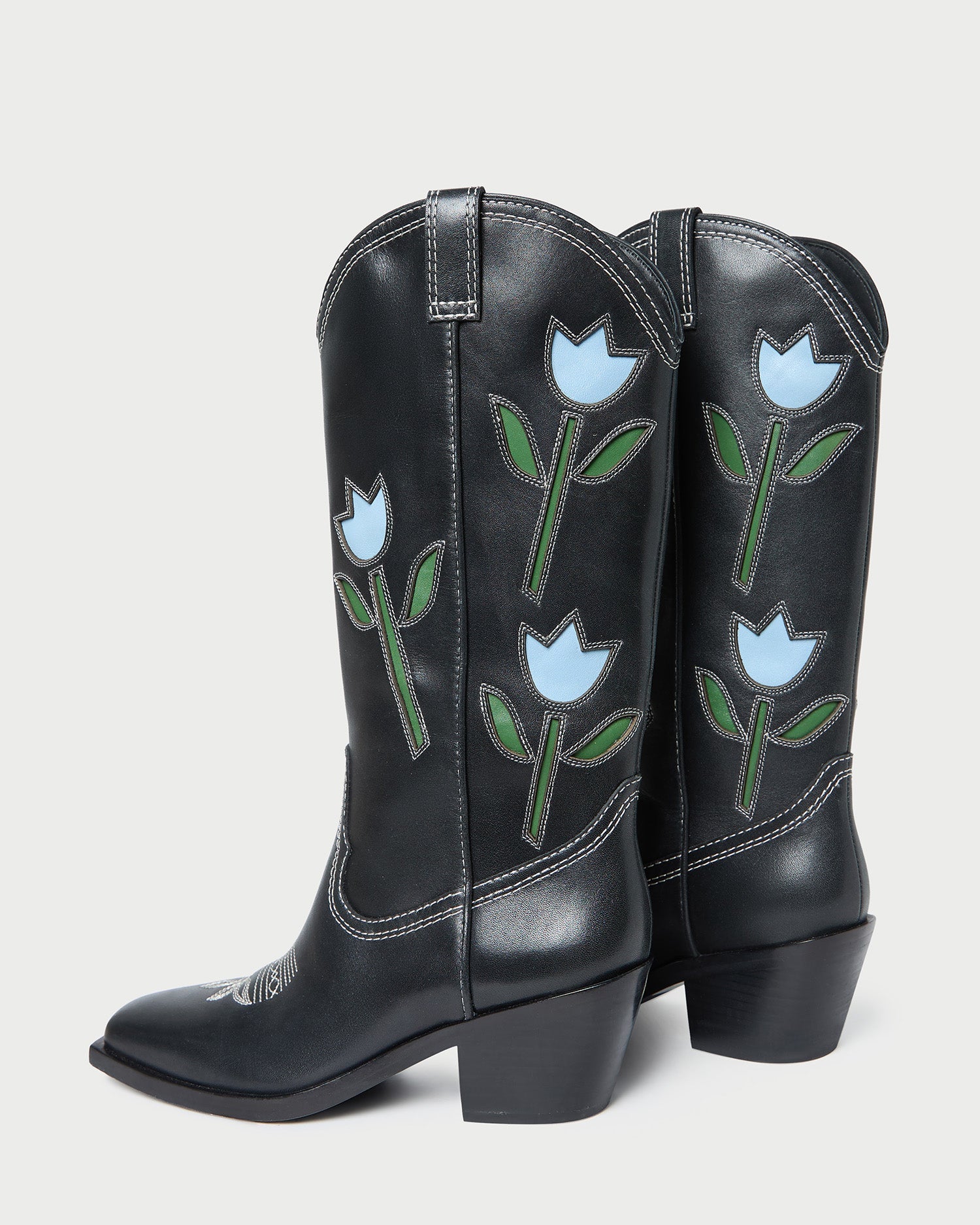Loeffler Randall Women / Wilder Black Tulip Leather Boot