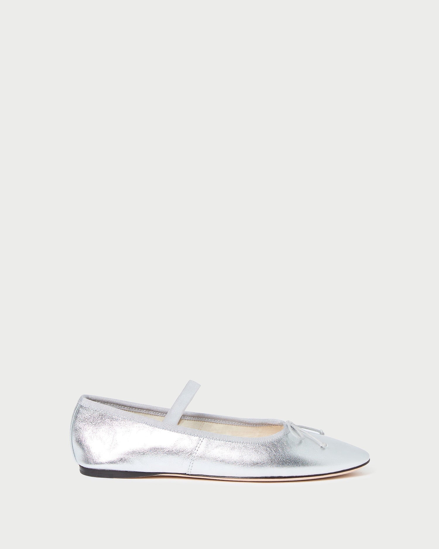 Loeffler Randall Women / Leonie Silver Leather Ballet Flat
