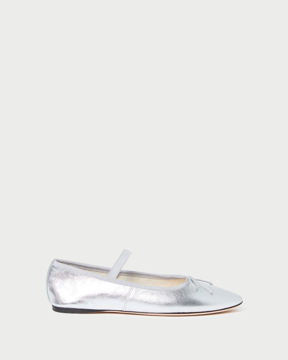 Loeffler Randall Women / Leonie Silver Leather Ballet Flat