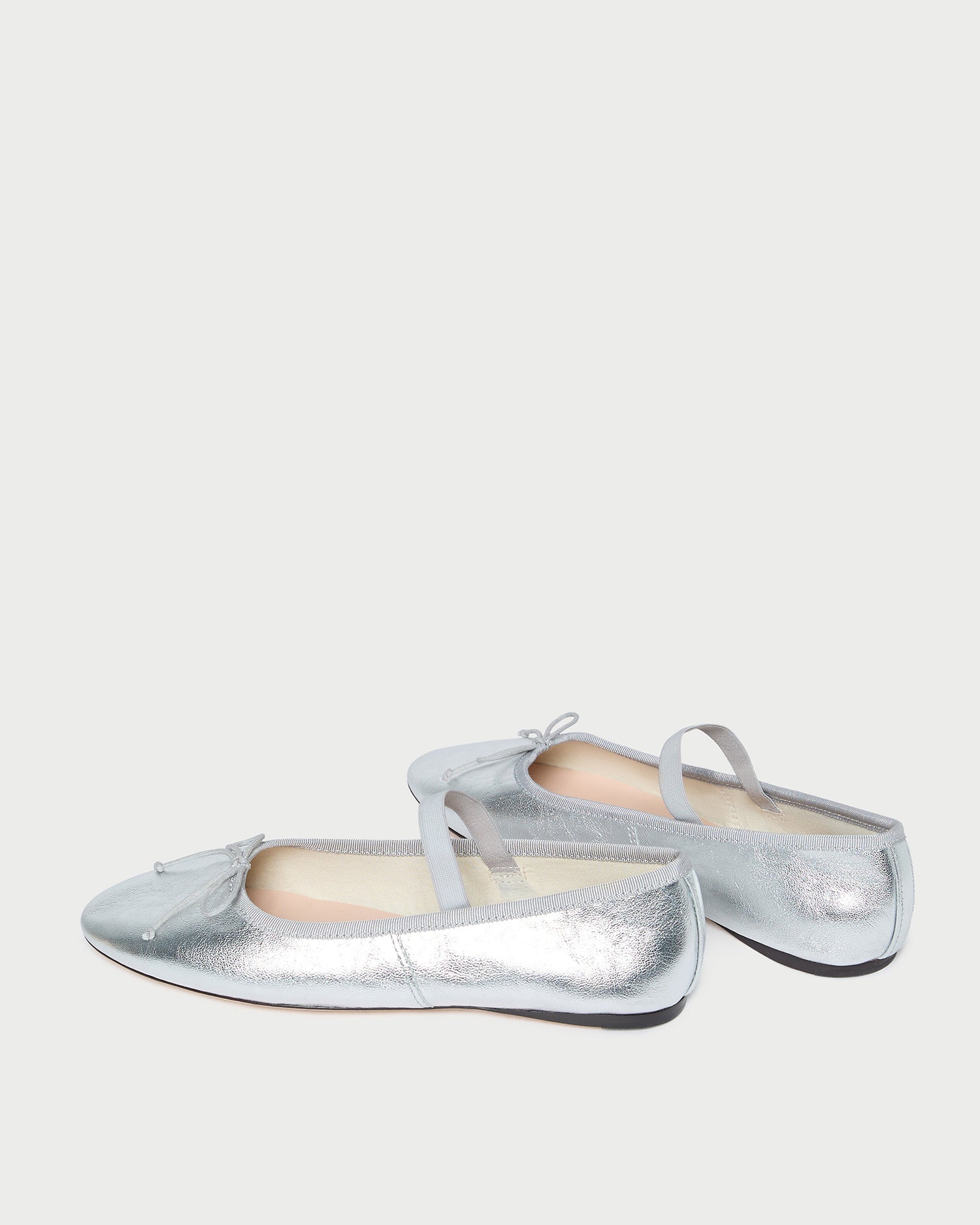 Loeffler Randall Women / Leonie Silver Leather Ballet Flat