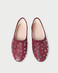 Loeffler Randall Women / Landon Wine/Silver Ballet Flat