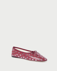 Loeffler Randall Women / Landon Wine/Silver Ballet Flat