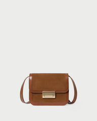 Loeffler Randall Women / Desi Cacao Suede/Leather Crossbody
