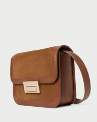 Loeffler Randall Women / Desi Cacao Suede/Leather Crossbody