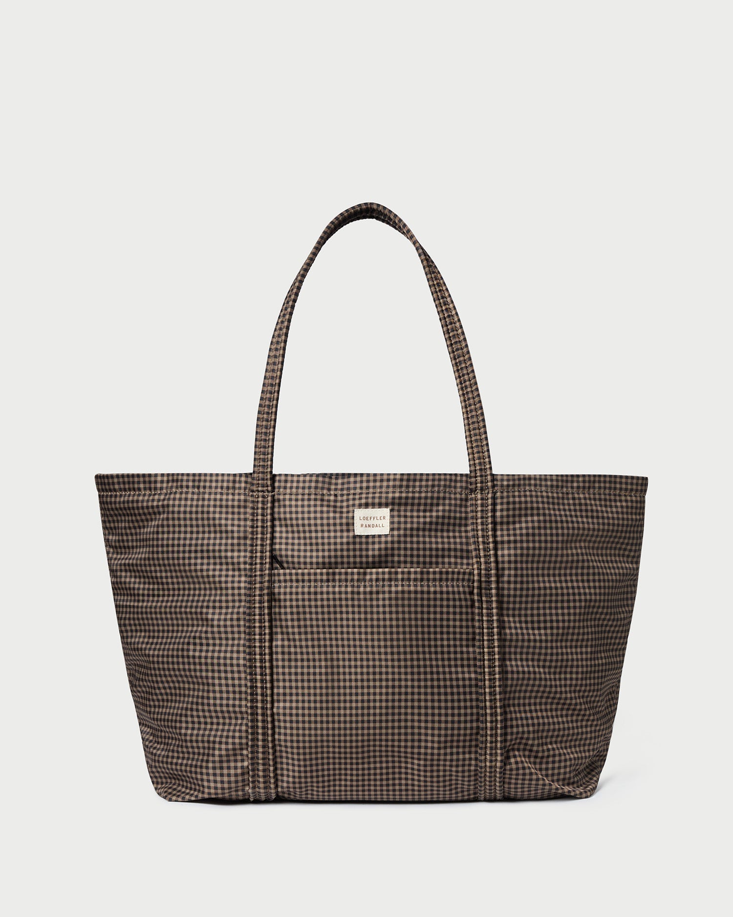 Loeffler Randall Women / Dina Brown/Black Check Travel Tote