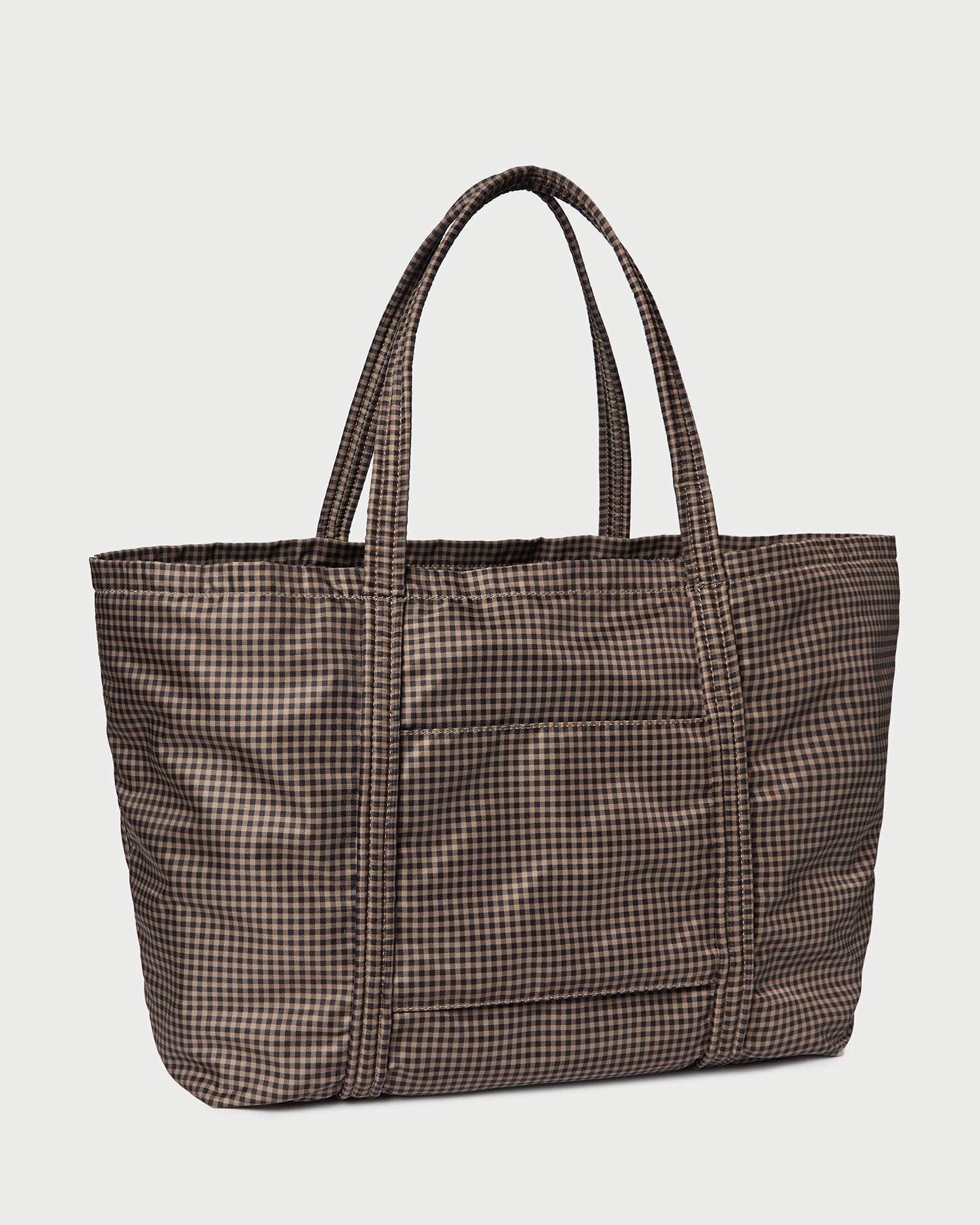 Loeffler Randall Women / Dina Brown/Black Check Travel Tote