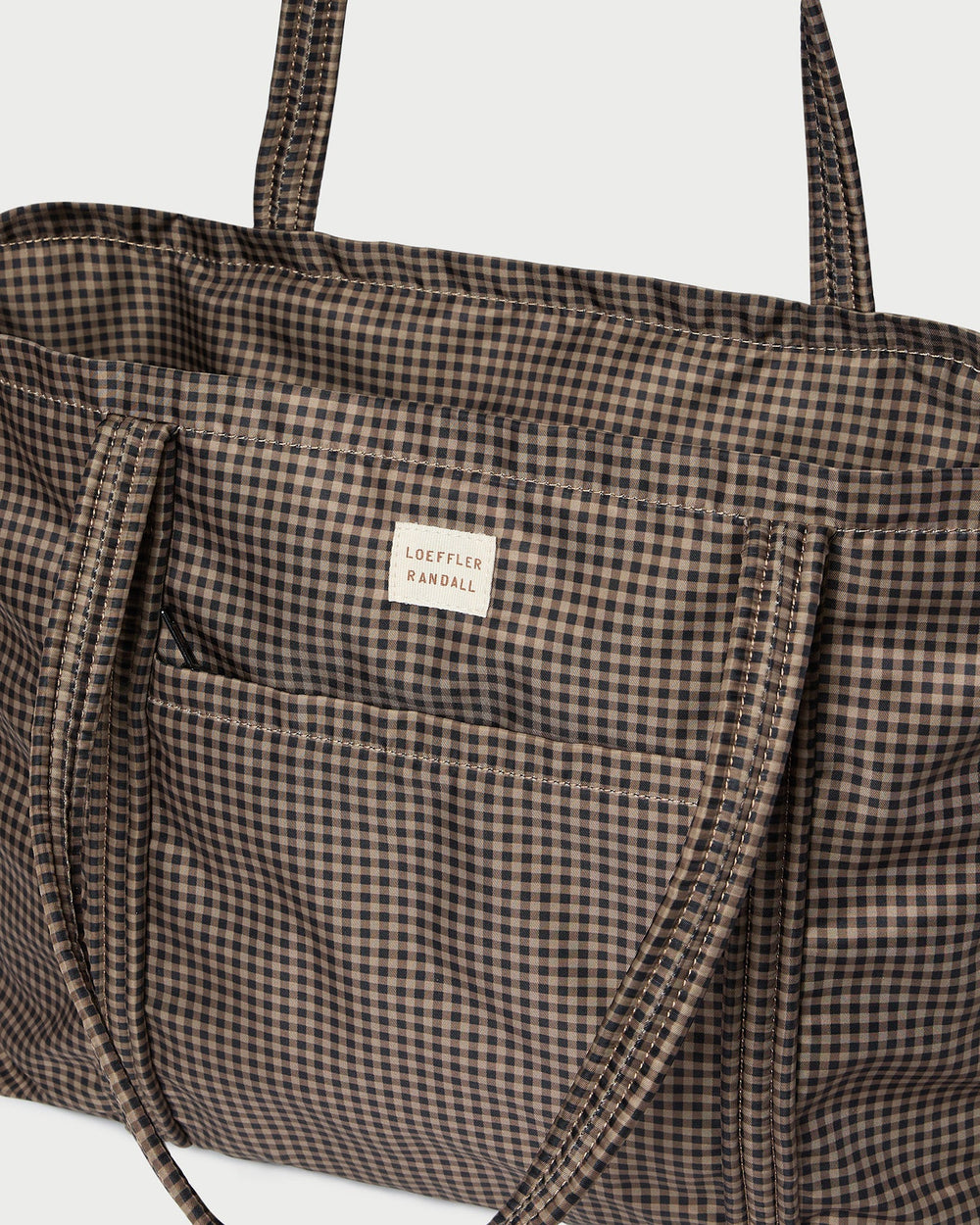 Loeffler Randall Women / Dina Brown/Black Check Travel Tote