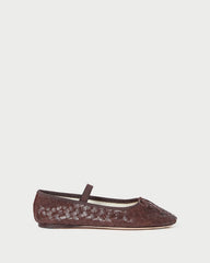 Loeffler Randall Women / Leonie Espresso Woven Ballet Flat